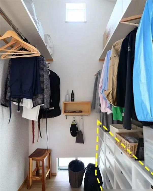 日本衣帽间太有看头！一块搁板都不用却收拾的很整洁？看完想拆家 - 家居知识
