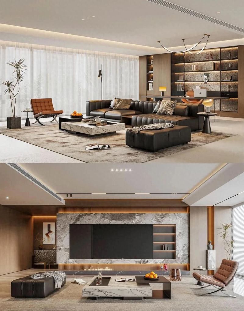 现代简约风大宅设计，高级感拿捏得死死的！ - 今日头条