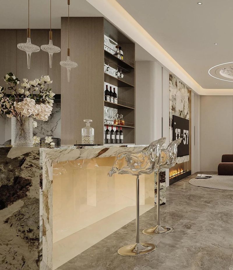 高级感拉满！奶油系轻奢风客厅设计，美到想宅一辈子 - 家居知识