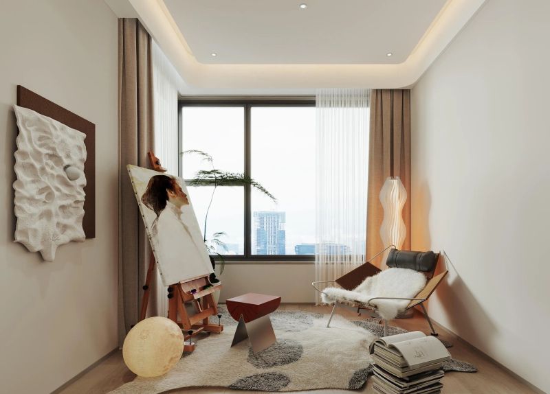 高级感拉满！奶油系轻奢风客厅设计，美到想宅一辈子 - 家居知识