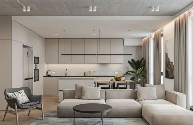 69㎡现代简约小户型设计，好看又实用，美得很 - 家居知识