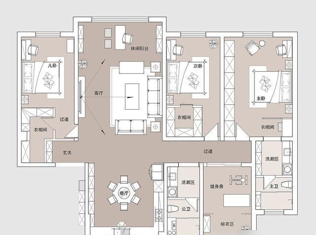 180㎡四居室，装修成现代风，高级感满满，走进去就感觉幸福满满 - 家居知识