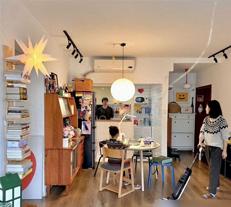 发现广州一户幸福三口之家：50㎡小家全屋装修原木风，太治愈了 - 家居知识