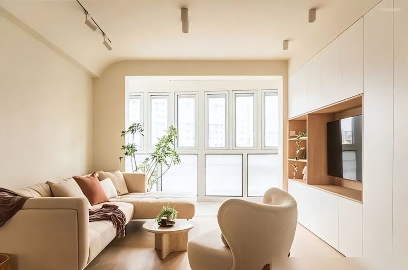 上海太太113㎡新家，因装修布置而走红：原木奶油风，温柔又治愈 - 家居知识