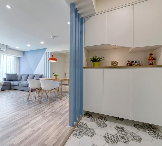 三口之家的73㎡，全屋坚持北欧混搭风，入户那叫一个清爽透亮 - 家居知识