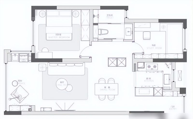原来装修也能这么佛系，89㎡浅色调极简风，和我想象得不一样 - 家居知识