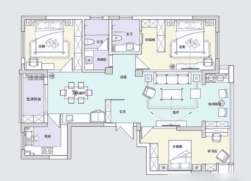 她家的美式风装修，堪称家居界的教科书，看到客厅后，惊艳到我了 - 家居知识