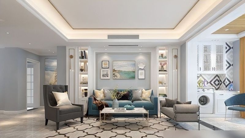 她家的美式风装修，堪称家居界的教科书，看到客厅后，惊艳到我了 - 家居知识