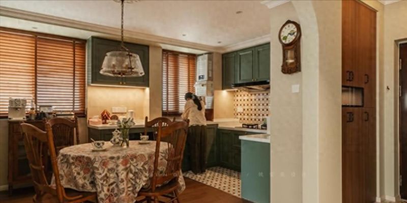 110平现代美式家装典范，开放式餐厨+优雅弧线，打造美剧同款轻奢住宅