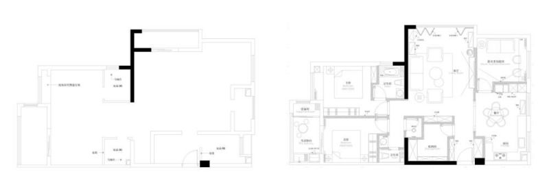 110平现代美式装修火了：打通餐厨+弧形设计，温馨高级像住美剧中 - 家居知识