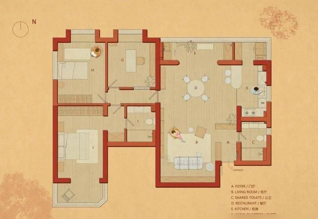 上海140㎡老宅，用“新旧结合”的方式收获美美的中古氛围 - 家居知识