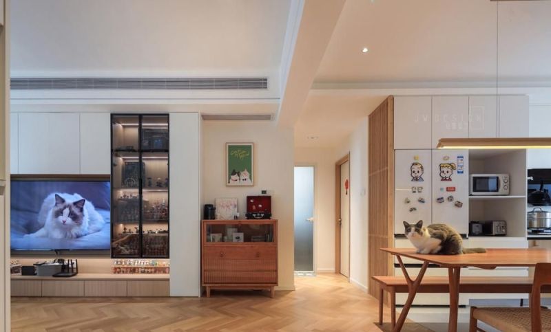 107㎡二手房改日式“穷装”：大白墙+原木，比奢华风更懂生活？ - 家居知识