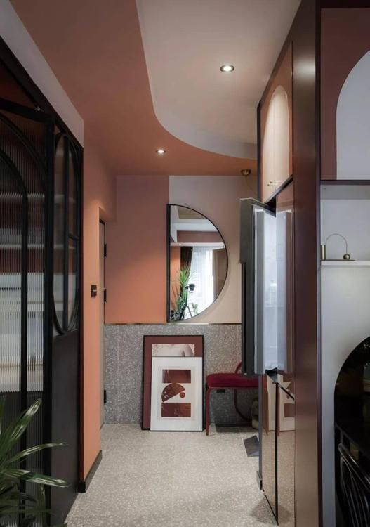 她家玄关放个柜子，酒柜、冰箱、大餐桌、吧台，全解决了！ - 家居知识