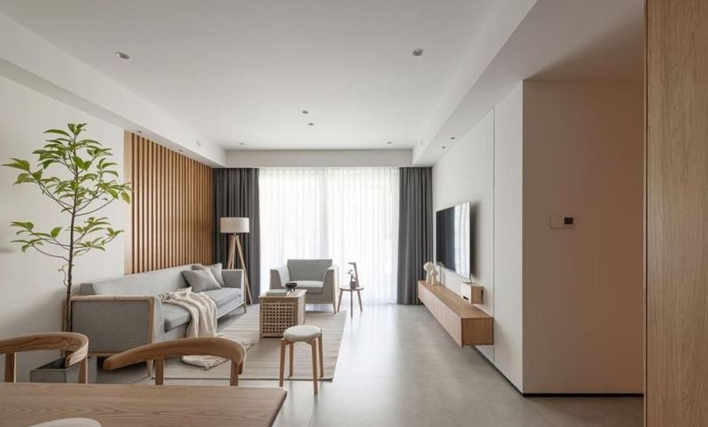 130平四居改日式原木风：留白+原木，装出高压工作者的治愈家 - 家居知识