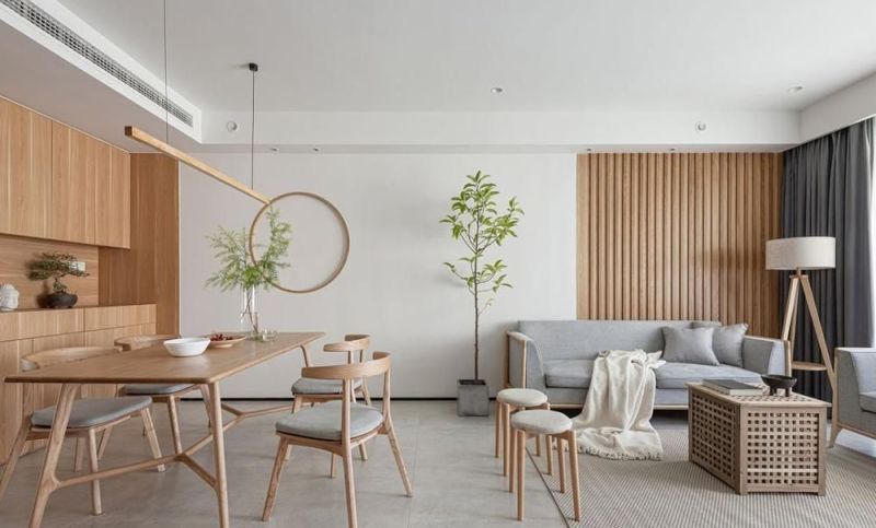 130平四居改日式原木风：留白+原木，装出高压工作者的治愈家 - 家居知识