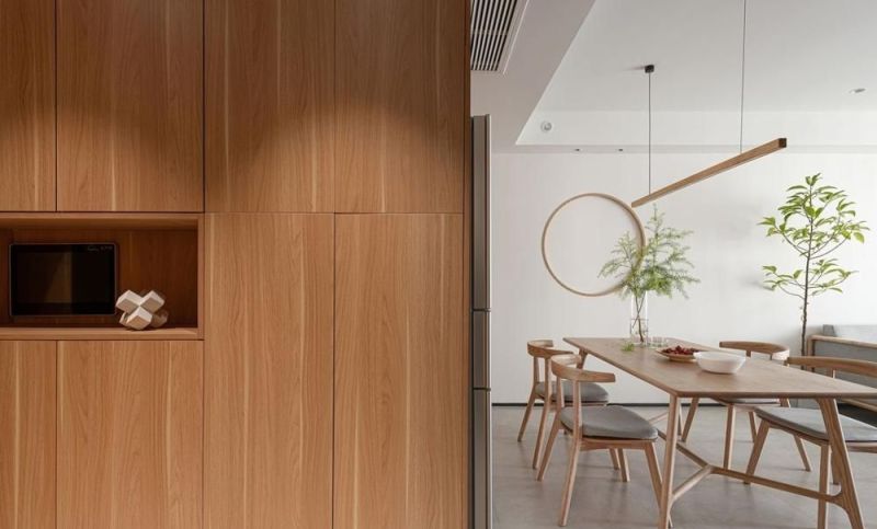 130平四居改日式原木风：留白+原木，装出高压工作者的治愈家 - 家居知识