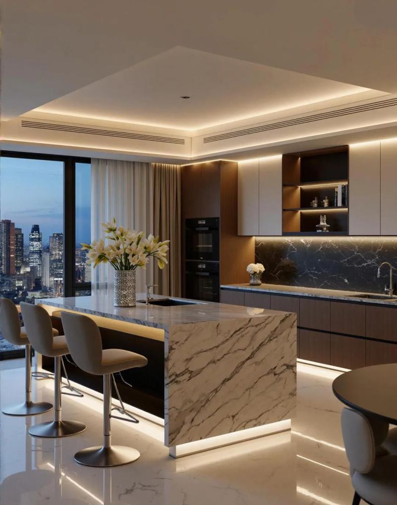 意式轻奢又来了，每一寸都是我的审美观点。这样舒适的家真好。 - 家居知识