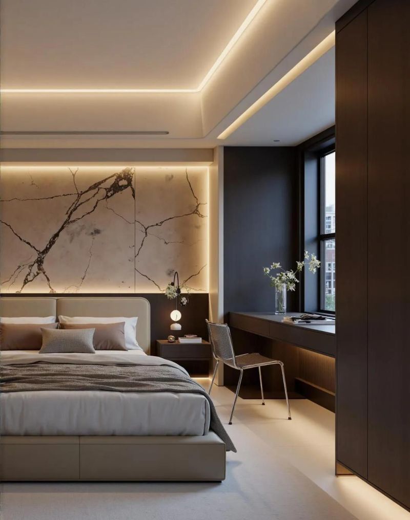 意式轻奢又来了，每一寸都是我的审美观点。这样舒适的家真好。 - 家居知识