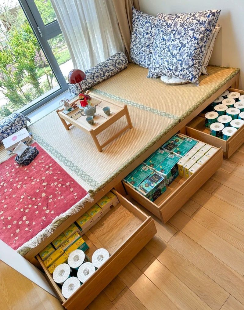 卧室阳台改成榻榻米，白天是茶室晚上是客房 - 家居知识