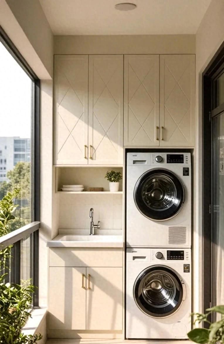 5种阳台柜设计方案，轻松搞定储物、休闲与家政！