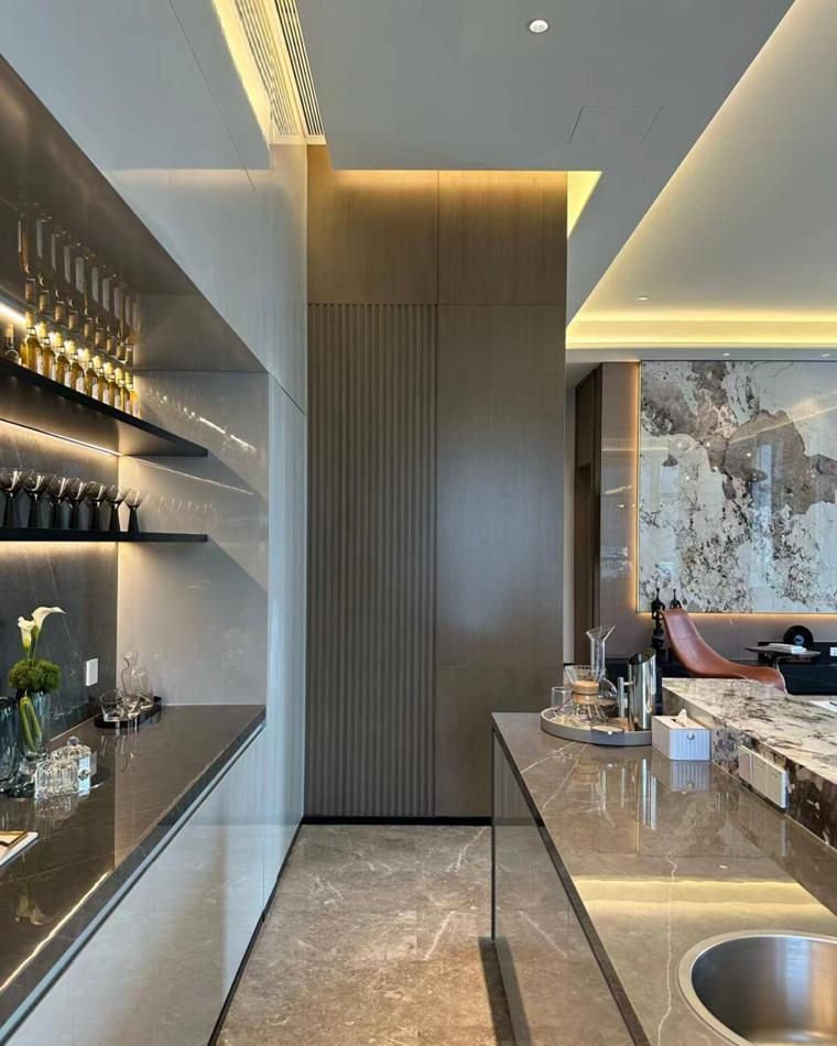 咖色系的现代简约风格，装修成这样，每天都想窝在家里 - 家居知识