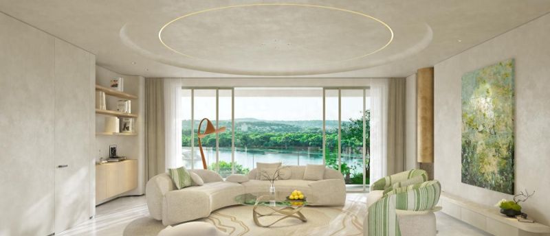 170m²现代奶油风住宅，春意盎然的治愈系生活空间