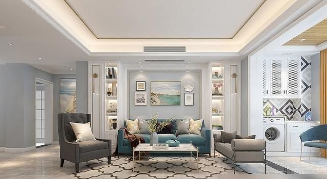 她家的美式风装修，堪称家居界的教科书，看到客厅后，惊艳到我了 - 家居知识