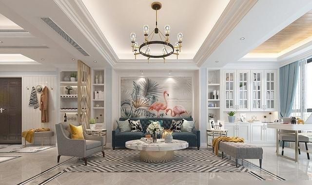 夫妻俩把118㎡三居室，装修美式风，带一些轻奢质感，真的很好看 - 家居知识