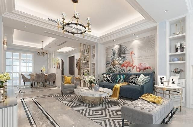 夫妻俩把118㎡三居室，装修美式风，带一些轻奢质感，真的很好看 - 家居知识