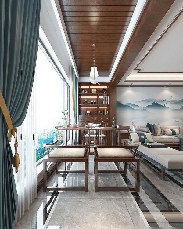 长沙夫妻的新中式风格装修，入户端景太好看，家中充满了惊艳效果 - 家居知识