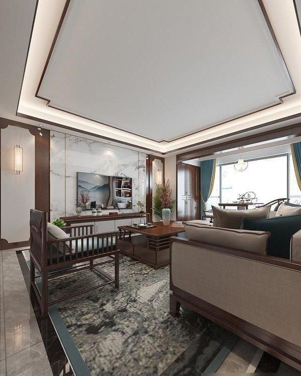 长沙夫妻的新中式风格装修，入户端景太好看，家中充满了惊艳效果 - 家居知识