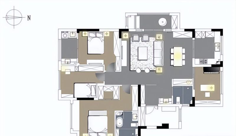 140㎡四居室火了！现代轻奢撞新中式，这混搭太懂年轻人 - 家居知识