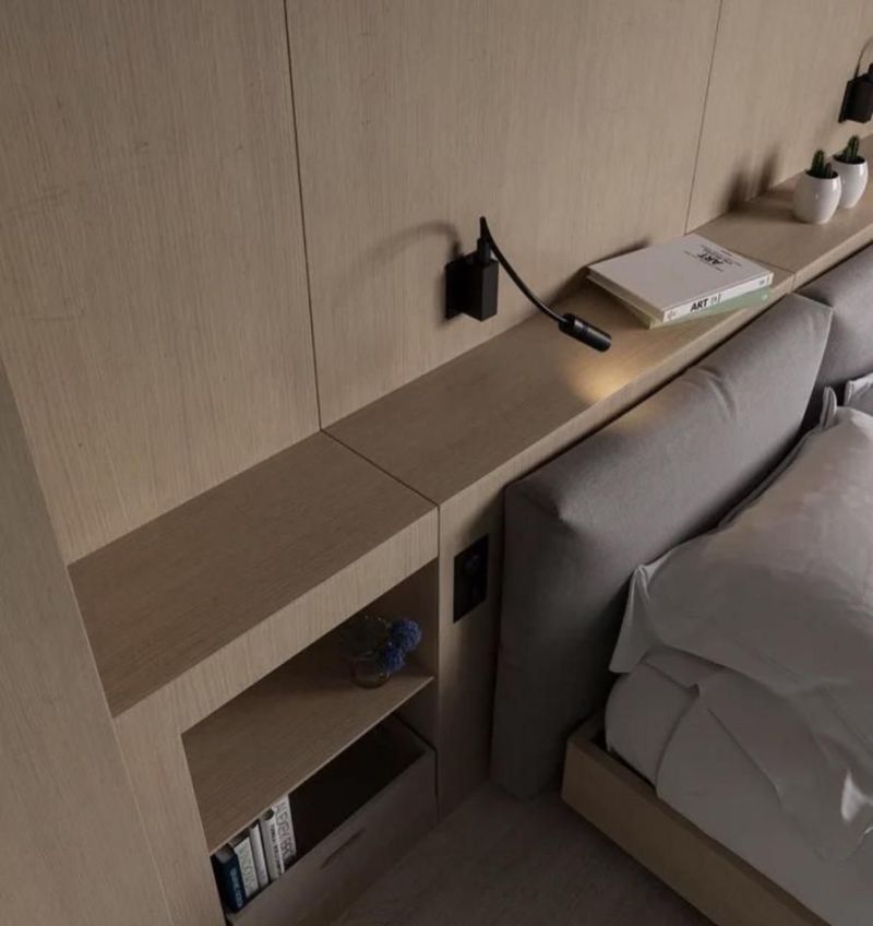 断舍离了传统床头柜后，我发现了这9种更实用的做法，省地又美观 - 家居知识