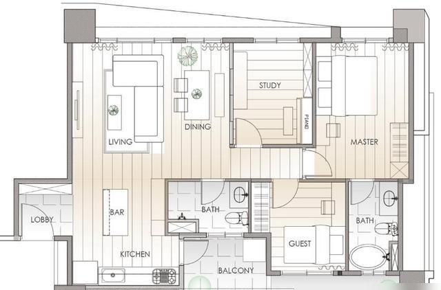 这是我见过最佛系的装修，全屋浅色调原木风，再过10年也不过时 - 家居知识