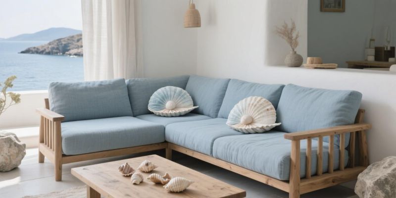 10 组地中海度假风沙发， “蓝白海岸” 搬进客厅，躺平都像在度假！ - 家居知识