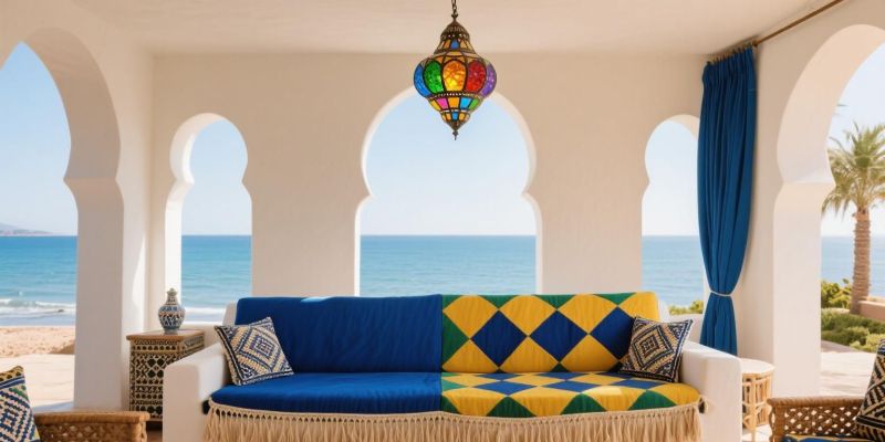 10 组地中海度假风沙发， “蓝白海岸” 搬进客厅，躺平都像在度假！ - 家居知识