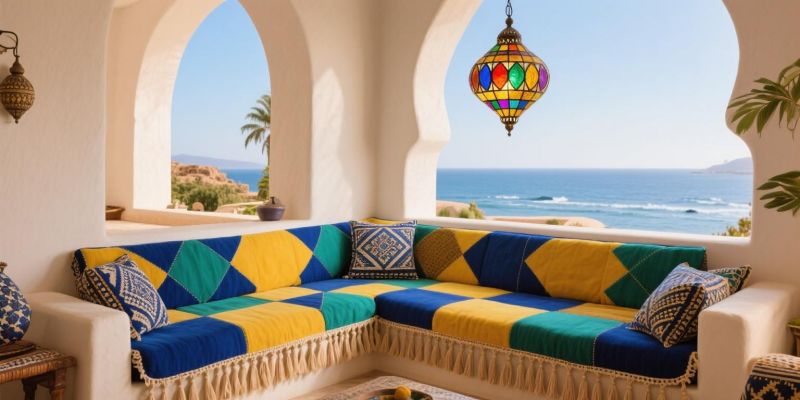 10 组地中海度假风沙发， “蓝白海岸” 搬进客厅，躺平都像在度假！ - 家居知识