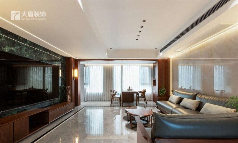 198㎡新中式实景丨株洲装修设计演绎东方雅韵