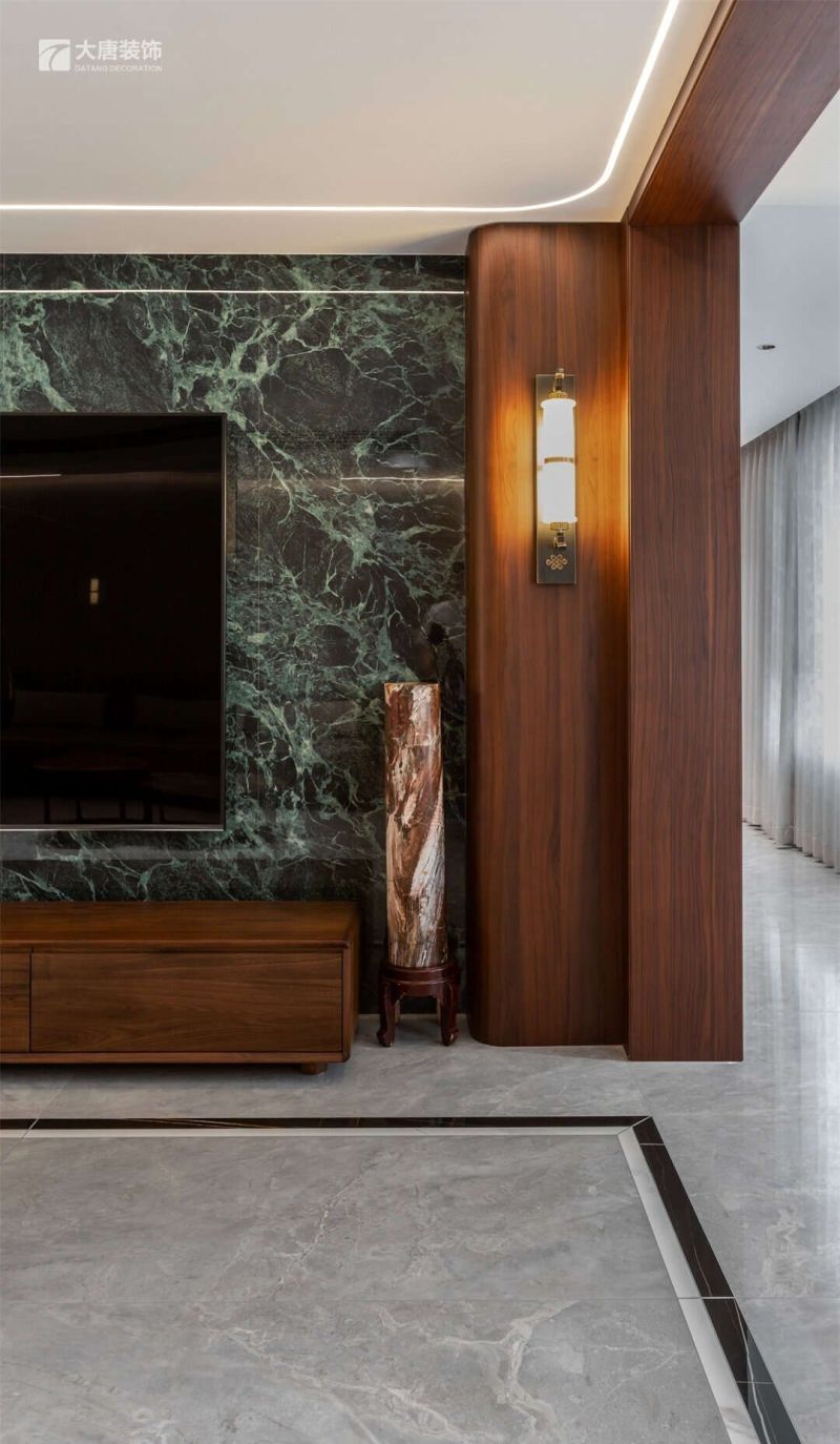 株洲装修设计：198㎡新中式风格实景，中式韵味的家 - 家居知识