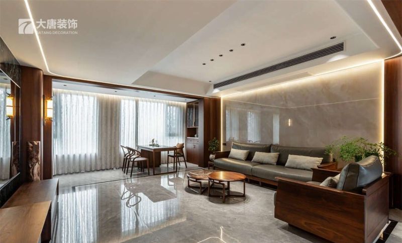 株洲装修设计：198㎡新中式风格实景，中式韵味的家 - 家居知识