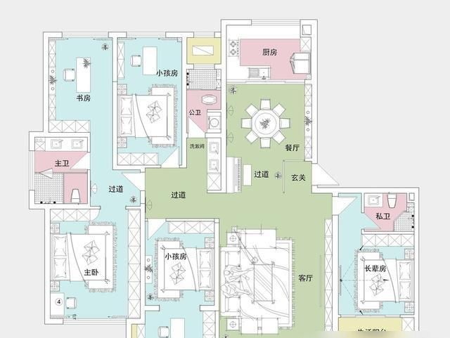 长沙夫妻的195㎡新中式装修，空间大气、敞亮，整体精致又有品位 - 家居知识