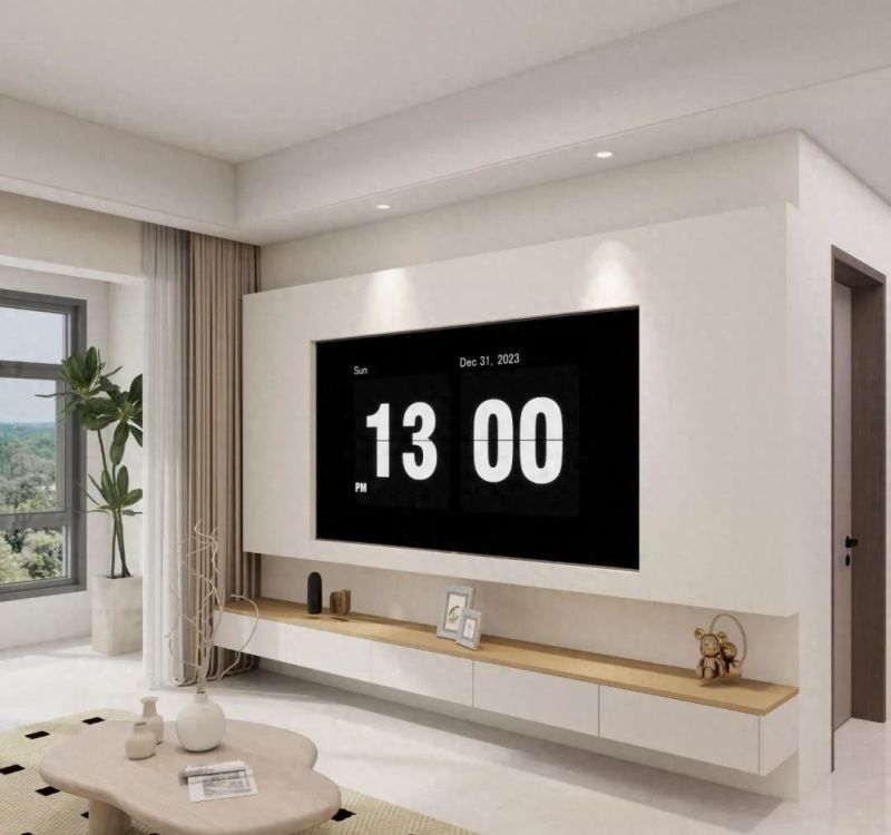 仕寰家居天时新苑现代简约风，悬浮电视柜设计案例分享