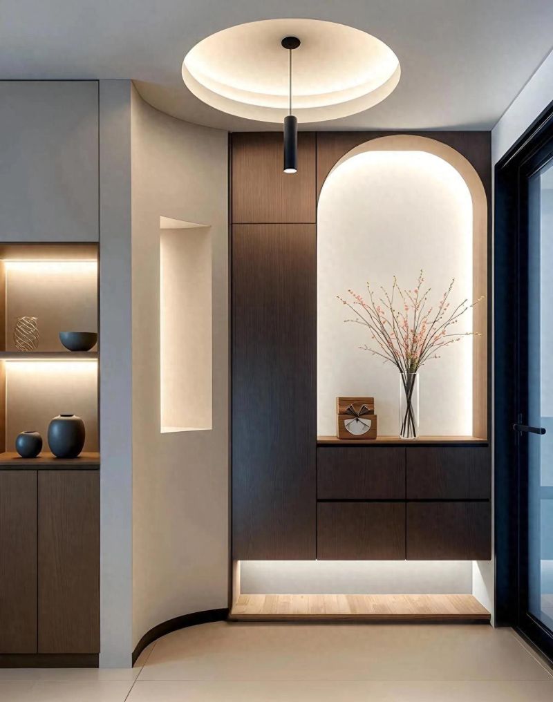 2025年玄关柜设计趋势，高效空间与美学的完美融合