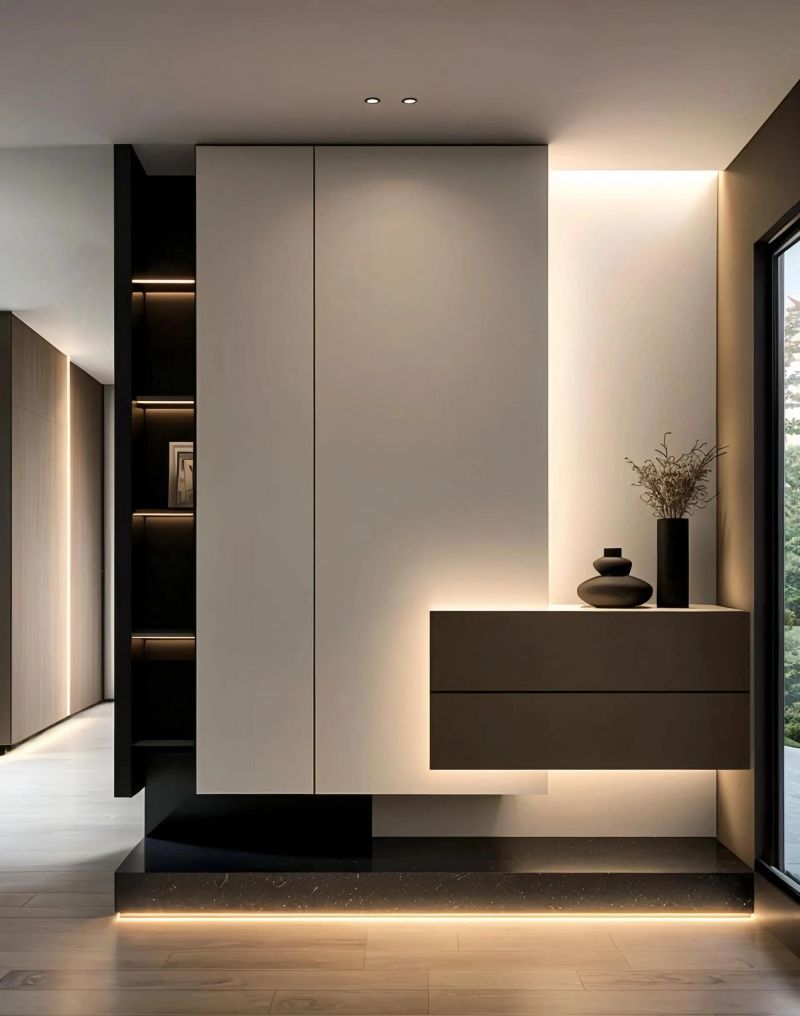 2025年最新玄关柜设计趋势，空间高效利用与美学融合，喜欢收藏吧 - 家居知识
