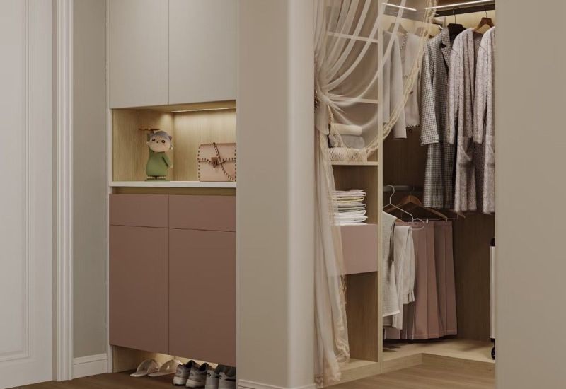 没玄关也能做入户衣帽间！这个操作“绝绝子”，颜值实用的天花板 - 家居知识