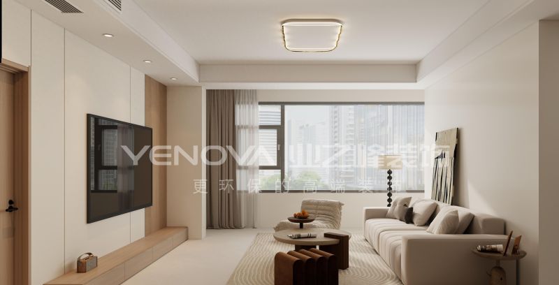 134㎡现代风格装修案例，唐山润唐瑞府雅致生活空间