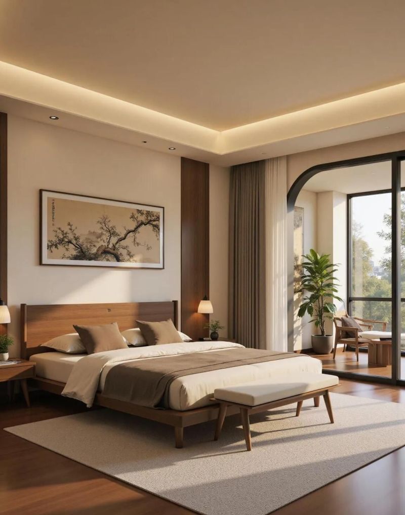 新中式装出松弛感｜我家像从宋画里挪出来的原木 + 暖光 = 氛围王炸 - 家居知识