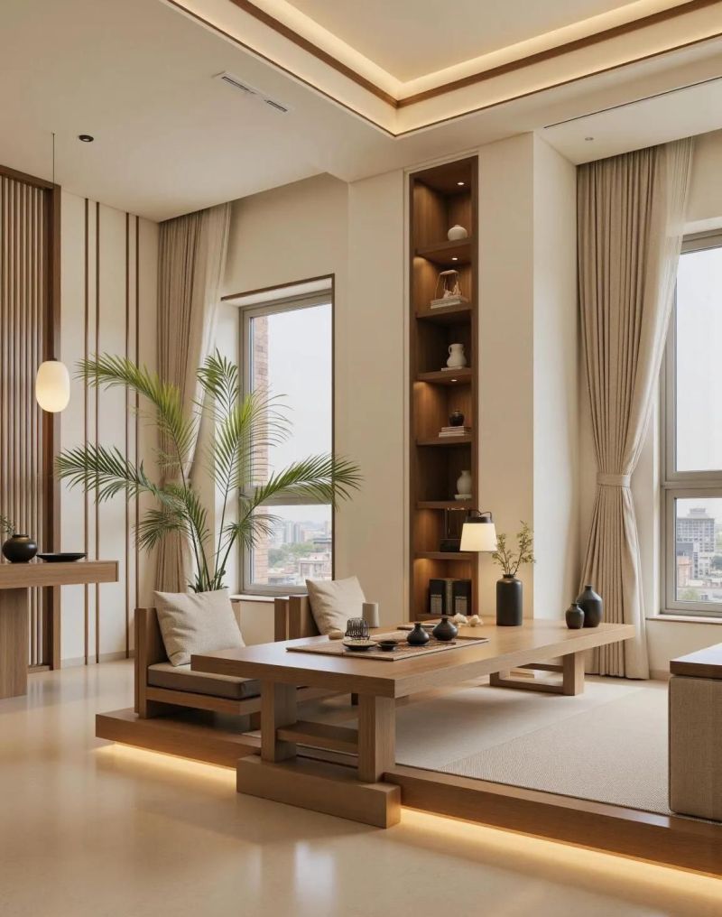 新中式装出松弛感｜我家像从宋画里挪出来的原木 + 暖光 = 氛围王炸 - 家居知识