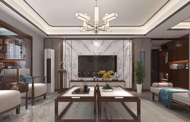 参观完她家，才知道新中式风有多美，152㎡简单清澈，时尚有品位 - 家居知识