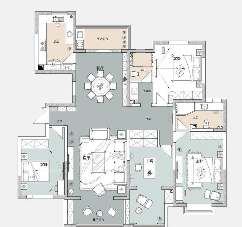 参观完她家，才知道新中式风有多美，152㎡简单清澈，时尚有品位 - 家居知识